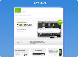 This image shows the Spotify beta version. 